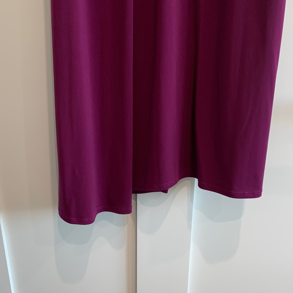 Velvet by Graham & Spencer Sleeveless Tie-Waist Midi Dress in Deep Plum - Picture 8 of 11